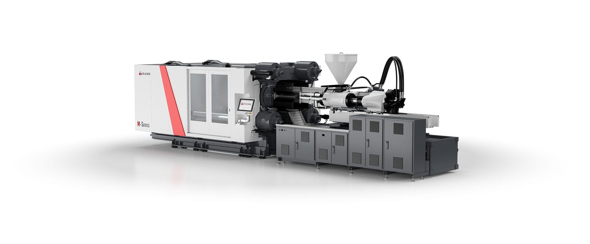Milacron launches new machine line featuring largest clamp stroke in mid-tonnage range within a compact footprint - Milacron