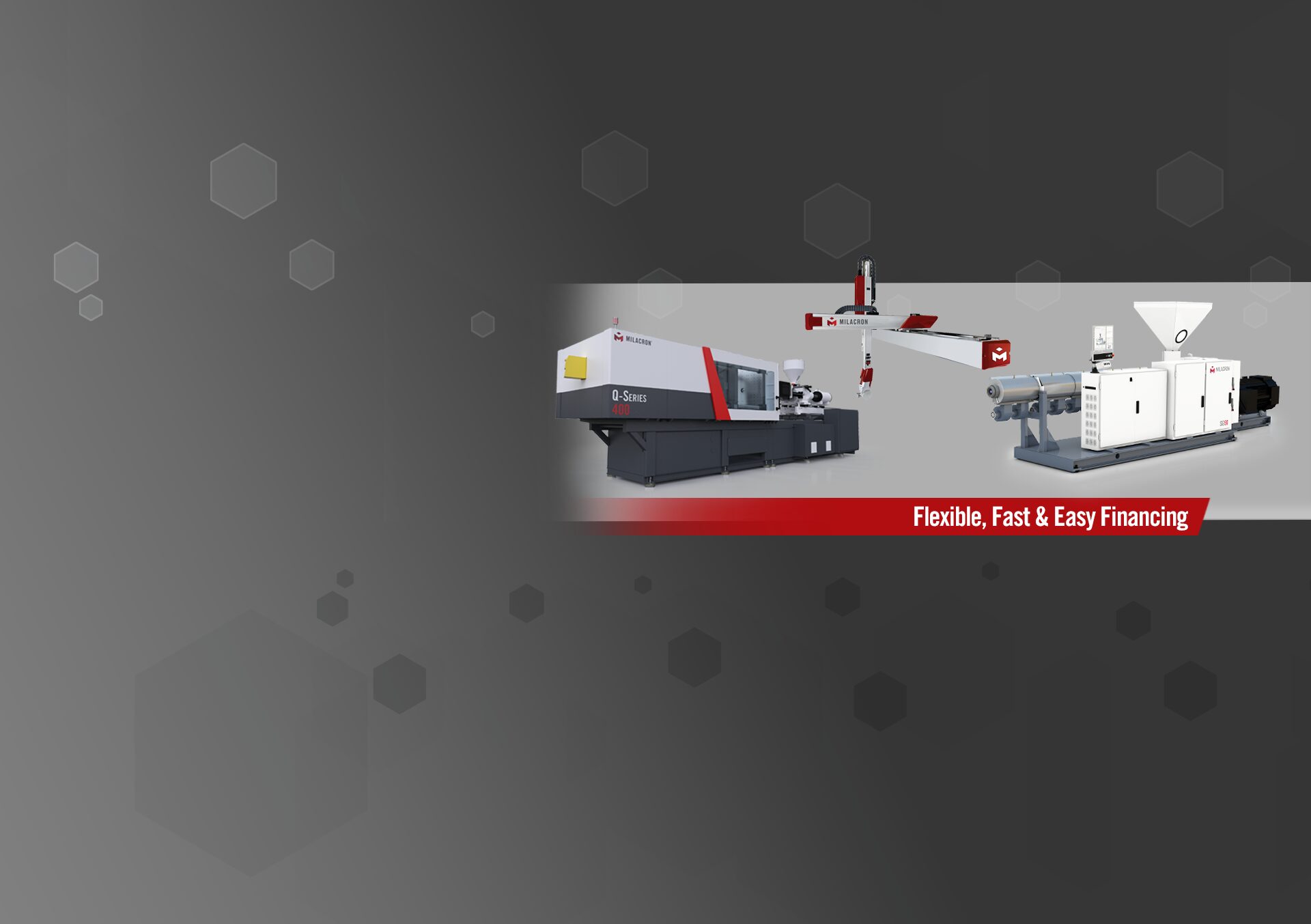 Machinery on gray background