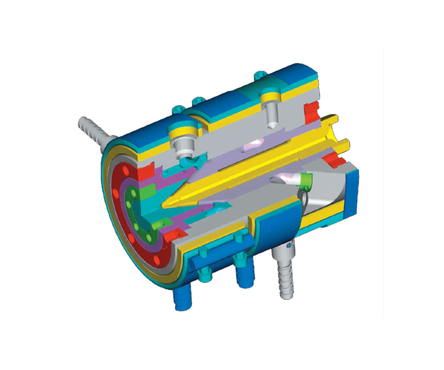 Die head cross section
