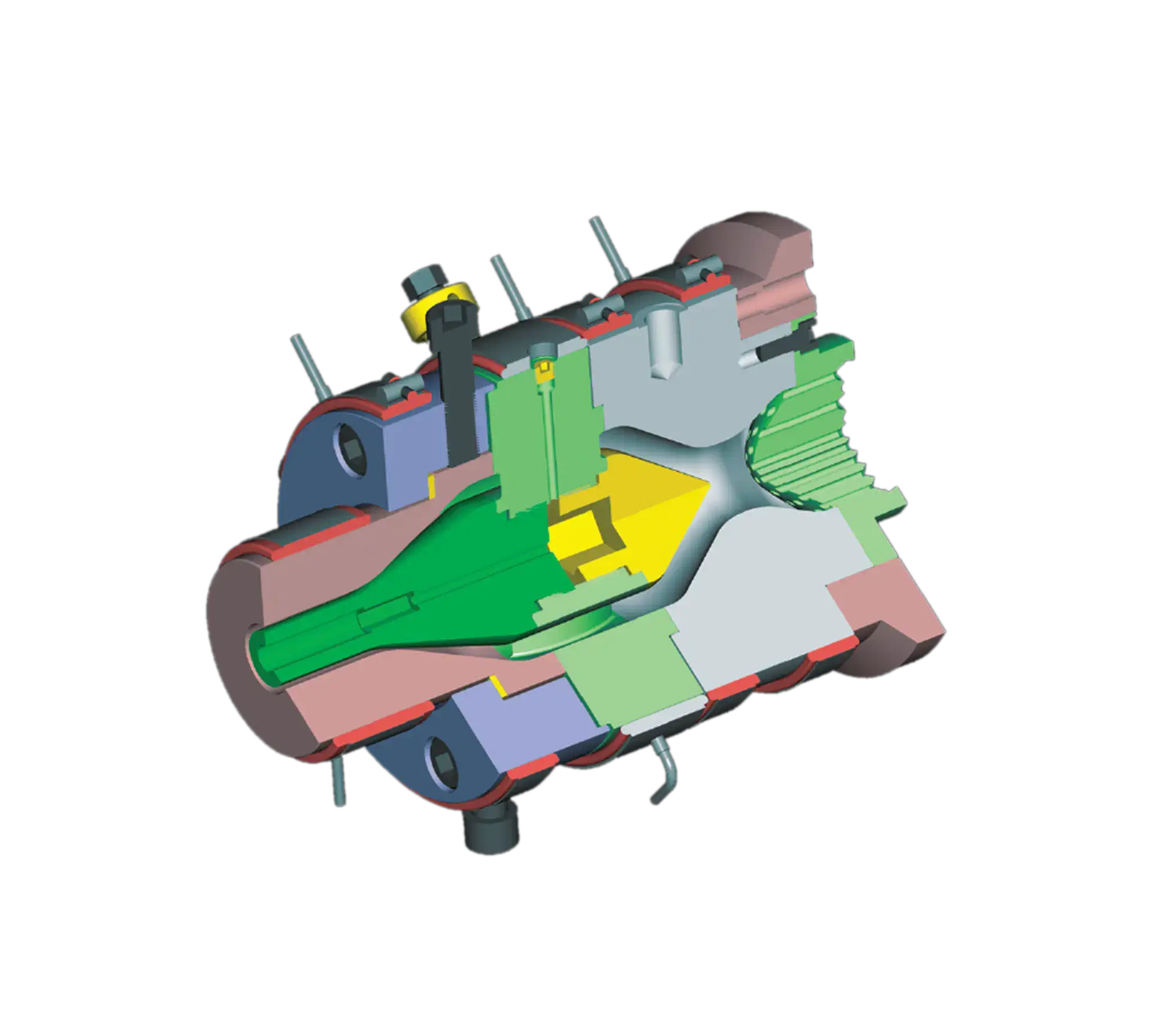 Die head cross section