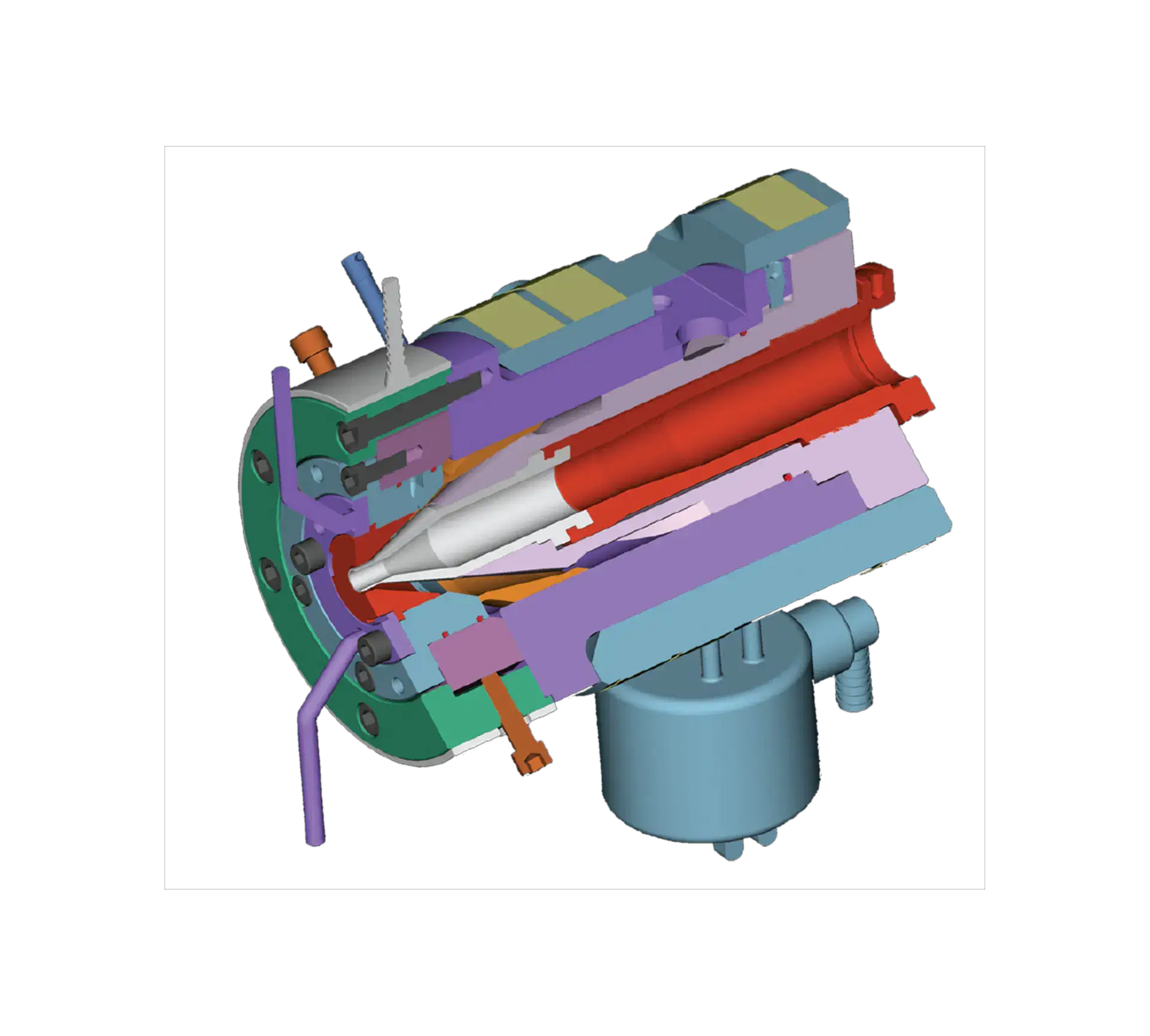 Die head cross section