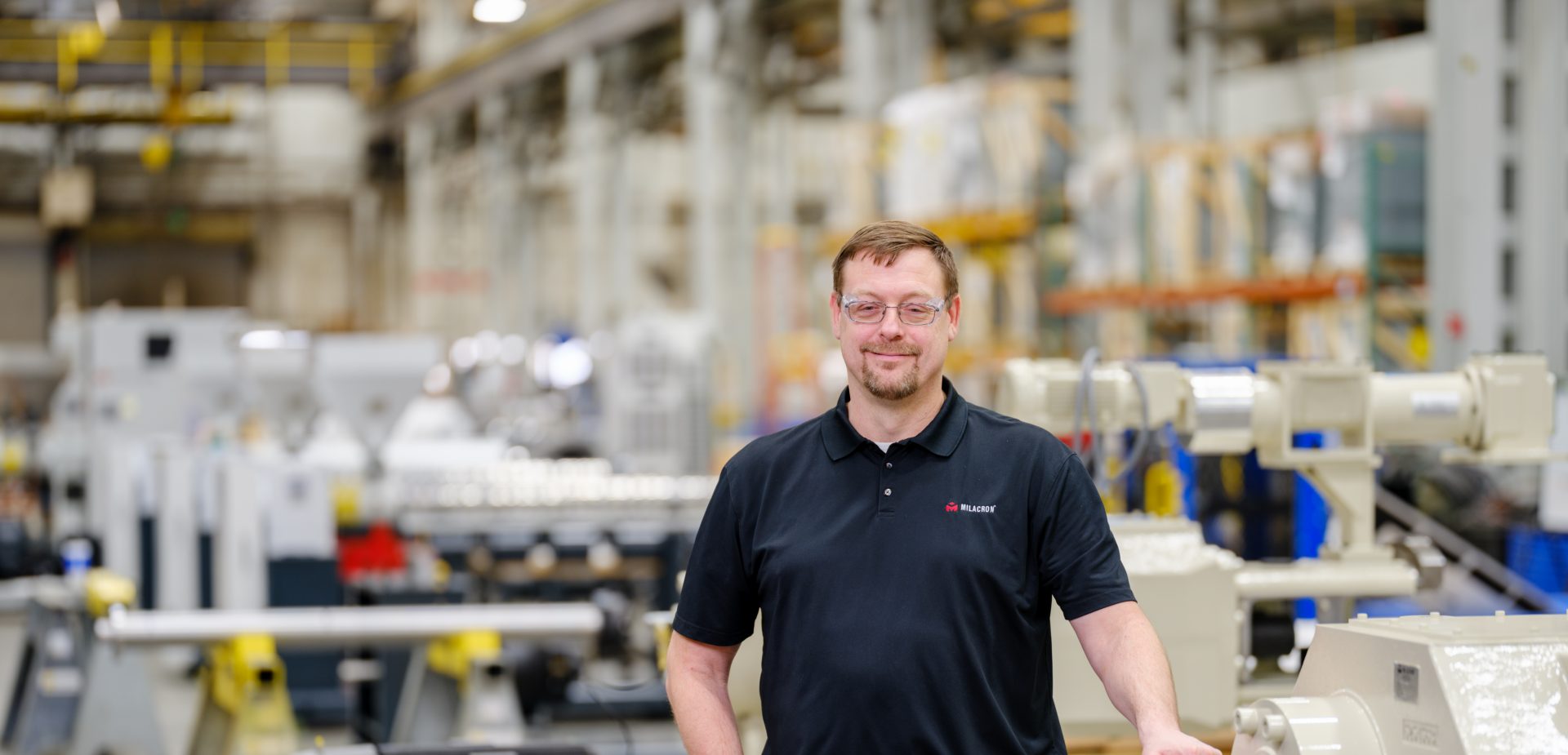 Milacron team member at work