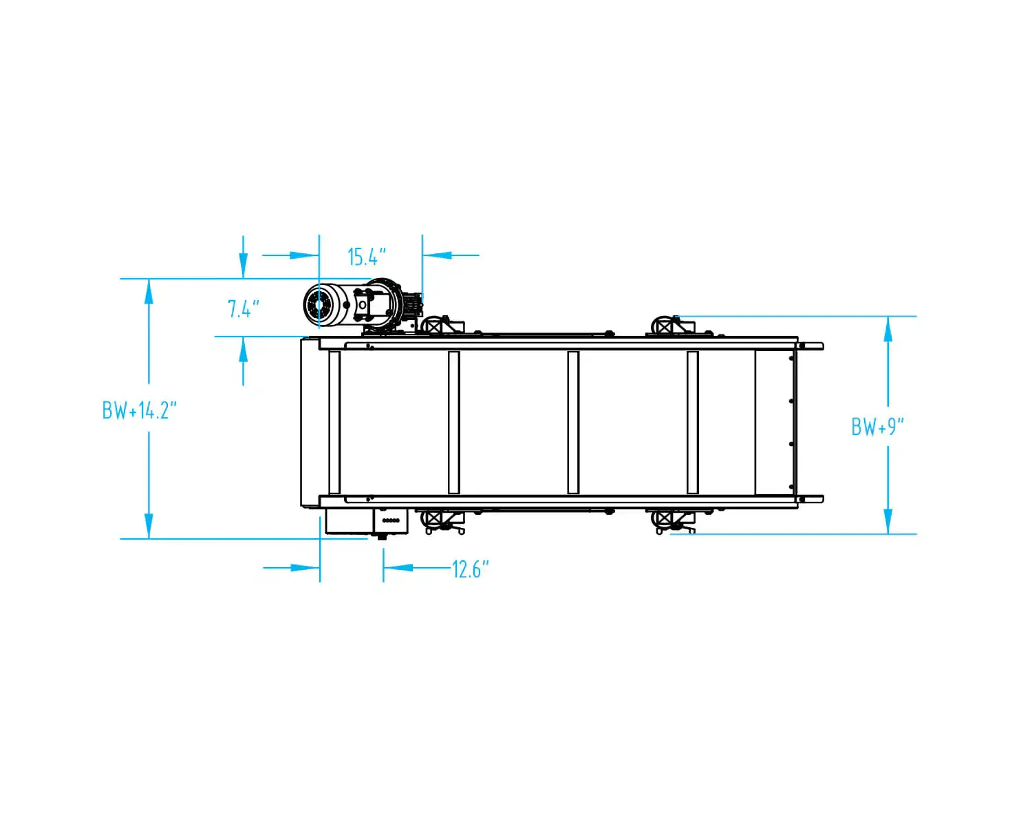 Conveyor Model EAC top view