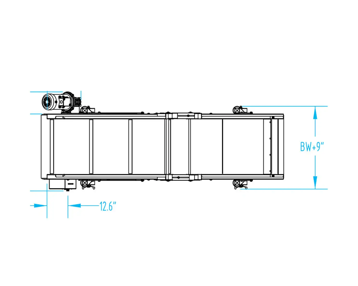 Conveyor Model EAK top view