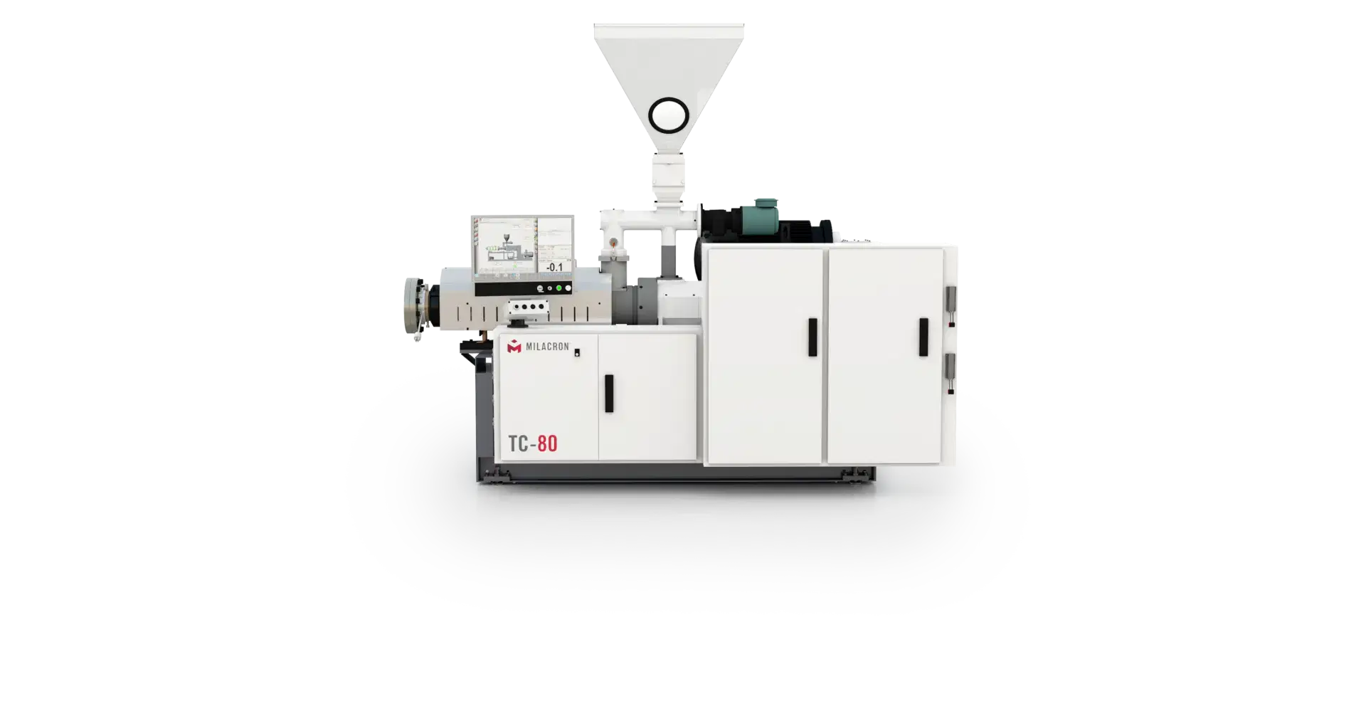 Twin Screw Conical side view