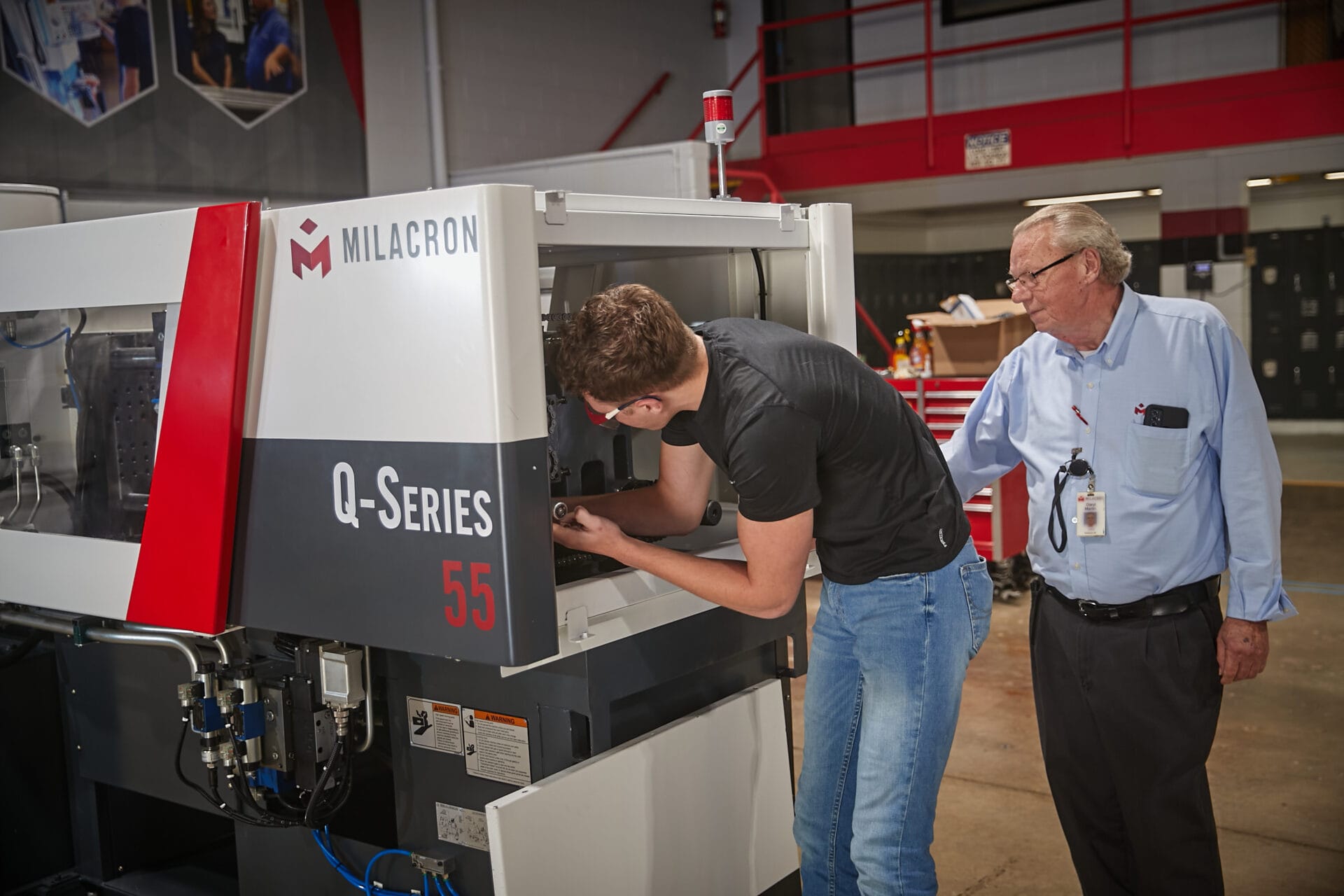 Milacron team members training